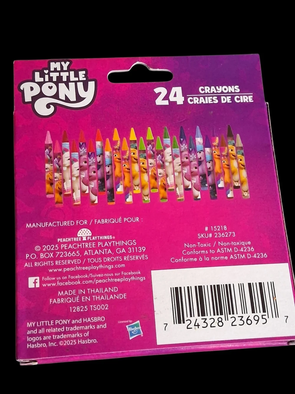 My Little Pony Crayon Set - Pink & Purple Packaging